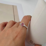 Silberring mit Rosenquarz