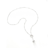 Elegante Silberhalskette mit Anhänger