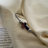 Titanstahlarmband mit Kreuzsymbol