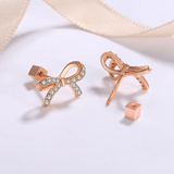 Silberohrstecker mit Moissanit-Inlays