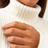 Klassischer Edelstahlring