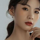 Klassische Silbercreolen