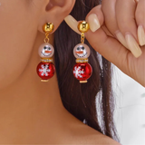 Ohrringe "Kleiner Schneemann"