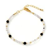 Armband mit natürlichen Kristallen und Achatsteinen