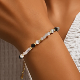 Armband mit natürlichen Kristallen und Achatsteinen