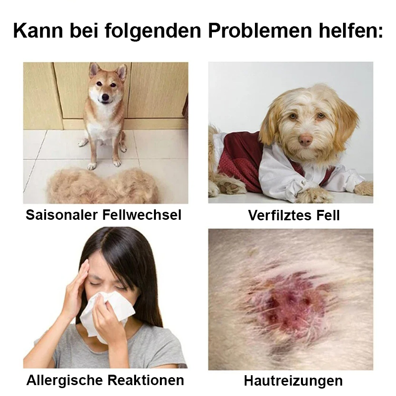 Rovano Haarfein - Innovativer Haustierkamm für mühelose Fellpflege