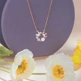 Süße Silberhalskette mit Anhänger und Geschenkbox für Mädchen