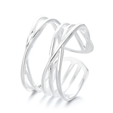 Silberring "Multilayered"