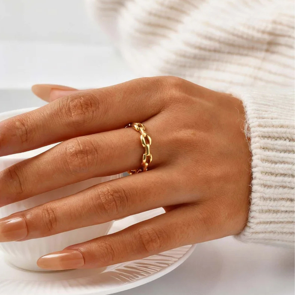 Klassischer Edelstahlring