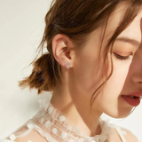 Silberohrstecker "Infinity" mit Zirkonia-Kristallen