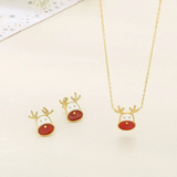 Edelstahl-Schmuckset "Rentier"