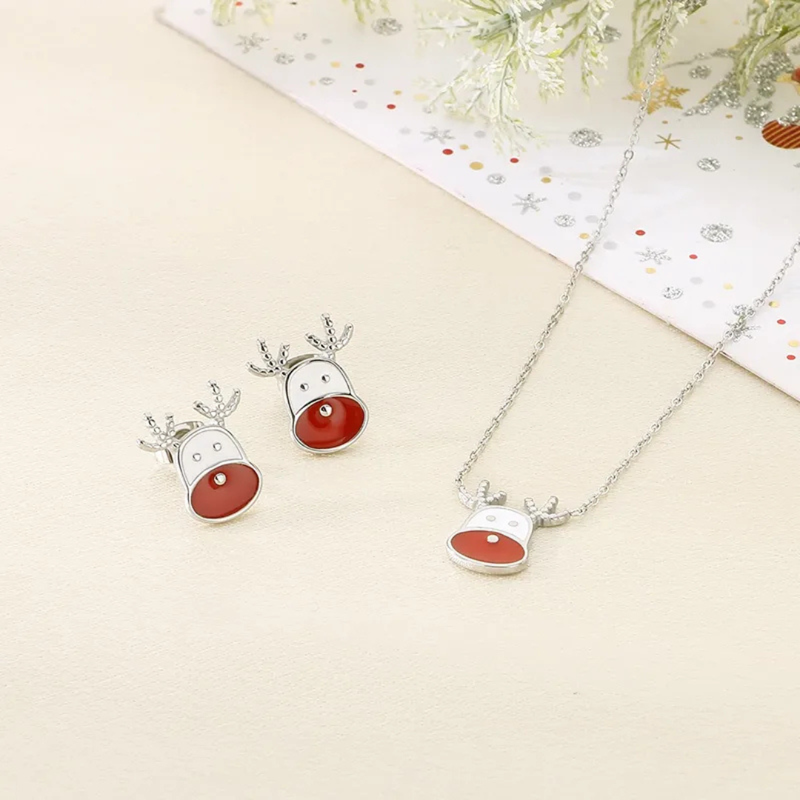 Edelstahl-Schmuckset "Rentier"