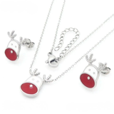 Edelstahl-Schmuckset "Rentier"